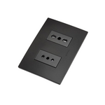 Enchufe Tomacorriente Simple 10a + Bipaso 10/16a 250v Stanford Grafito