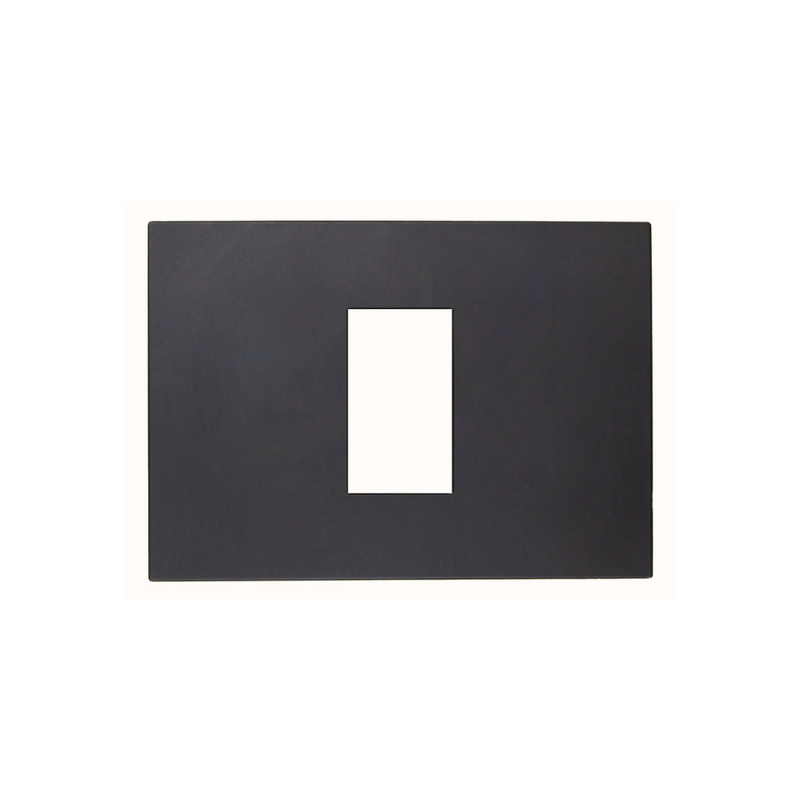 Placa Simple Con Soporte Stanford Grafito