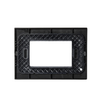 Placa Triple Con Soporte Stanford Grafito