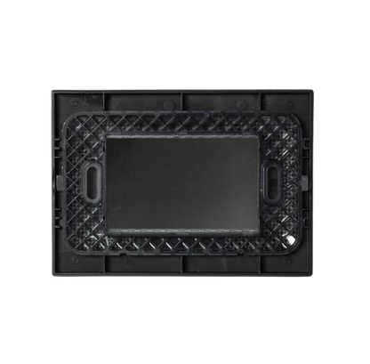 Placa Ciega Con Soporte Stanford Grafito
