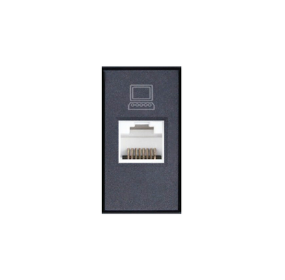 Modulo Toma Red Computacion Rj45/6e Stanford Certificado Sec Grafito