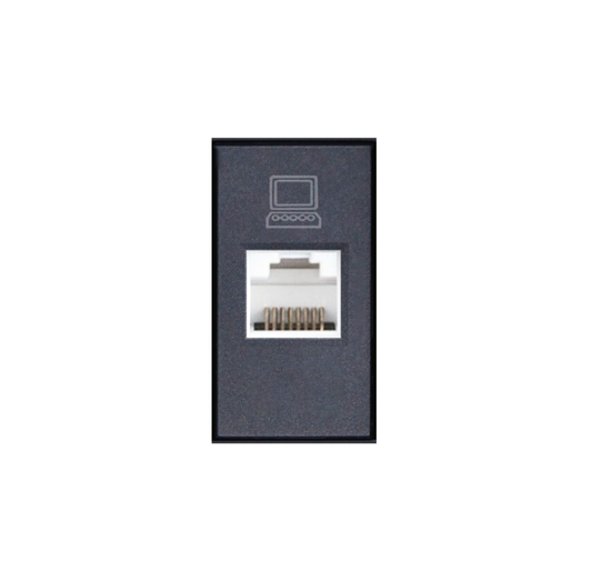 Modulo Toma Red Computacion Rj45/6e Stanford Certificado Sec Grafito