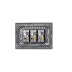 Interruptor Triple Encendido Apagado Stanford (9/32) 220v 10a Sec Negro