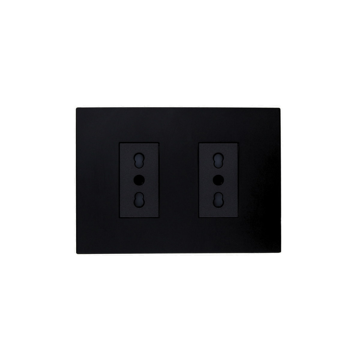 Enchufe Tomacorriente Doble Bipaso Stanford 10/16a 250v Sec Negro