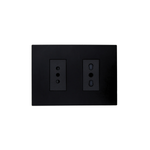 Enchufe Tomacorriente Simple 10a + Bipaso 10/16a 250v Stanford Negro