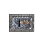 Enchufe Tomacorriente Schuko + Simple Bipaso Stanford 10/16a Sec Negro