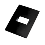 Placa Simple Con Soporte Stanford Negro