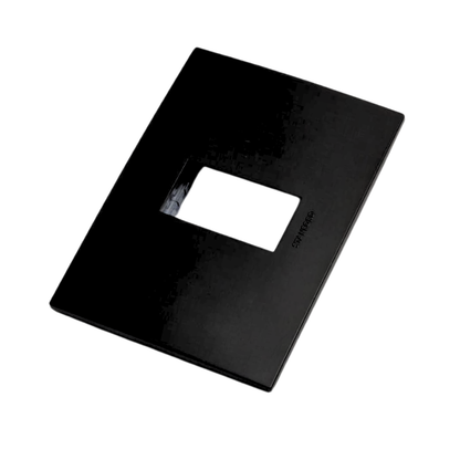 Placa Simple Con Soporte Stanford Negro