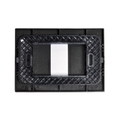 Placa Simple Con Soporte Stanford Negro