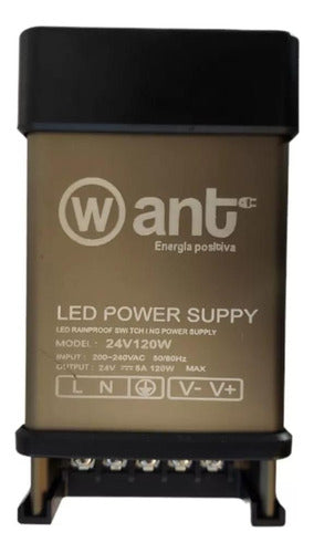 Fuente De Poder 24v 5a 120w Ip40 Cinta Foco Cámara Switching - Deus Group 