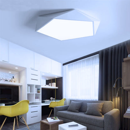 Lámpara Led 72w 40cm Sobrepuesta Moderna Pentágono + Control - Deus Group 