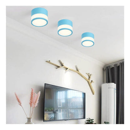 Panel Sobrepuesto Con Vidrio Decorativo Led 7w Luz Cálida - Deus Group