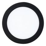 Panel Plafon Led Borde Negro Sobrepuesto Redondo 12w - Deus Group