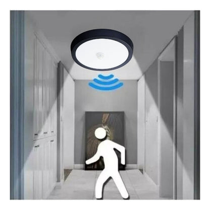 Panel Plafon Led 18w Sobrepuesto Redondo Sensor Movimiento - Deus Group