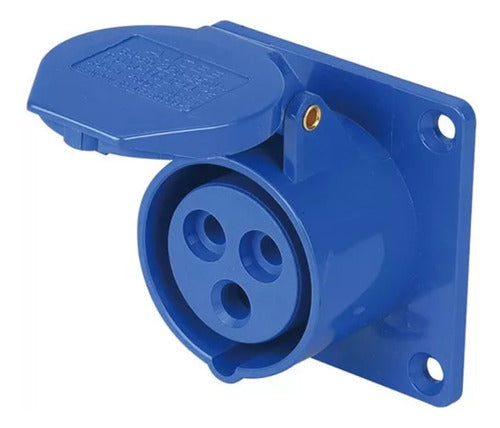 Enchufe Industrial Hembra Embutida Ip44 32a 220v 2p+t - Mi tienda 