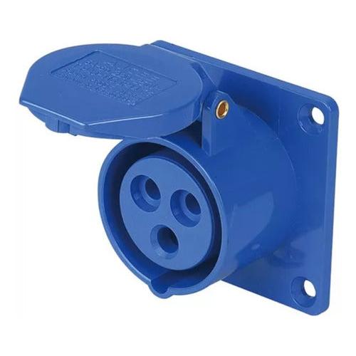 Enchufe Industrial Hembra Embutida Ip44 32a 220v 2p+t - Mi tienda