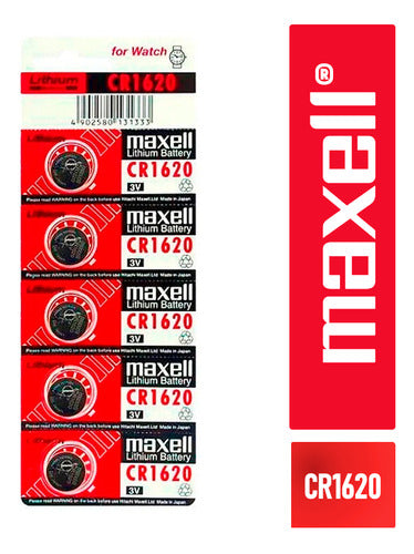 Tira 5 Pilas  Cr1620 Tipo Botón Japonesa /maxell - Mi tienda 