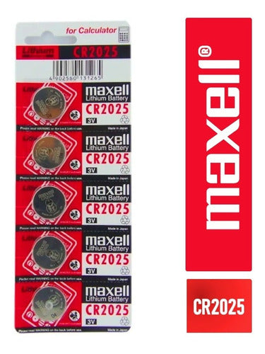 Tira 5 Pilas  Cr2025 Tipo Botón Japonesa /maxell - Mi tienda 