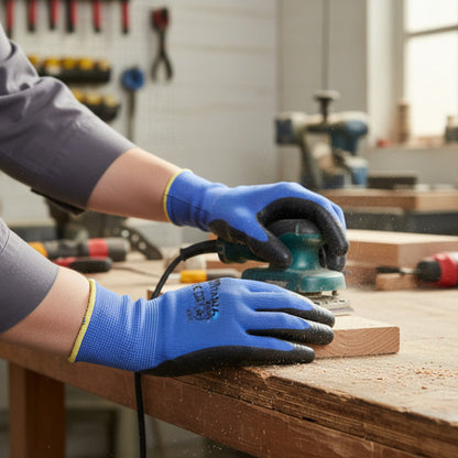 Guantes Nitrilo Flex Rugoso De Alta Resistencia Y Agarre