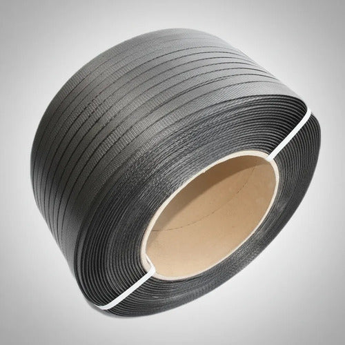 Zuncho Plástico Pp 1/2 X 0.6 Mm Reforzado Fleje Negro Negro