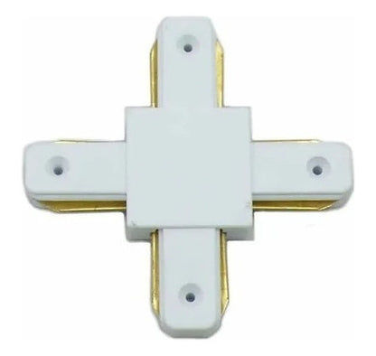 Conector Para Riel Monofásico En X Tipo Cruz 220v 4 Extremos - Deus Group 