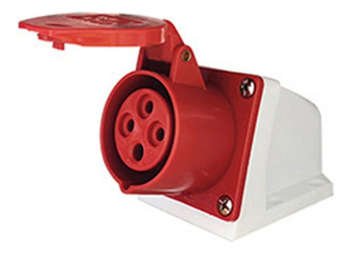 Enchufe Industrial Hembra Sobrepuesta Ip44 32a 380v 3p / T - Mi tienda 