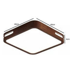 Panel Plafón Led Borde Madera Sobrepuesto Cuadrado  40cm 72w - Deus Group
