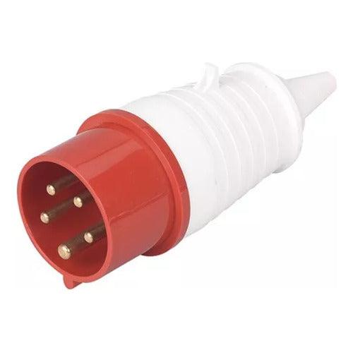 Enchufe Industrial Macho Volante Ip44 16a 380v 3p+n+t - Mi tienda