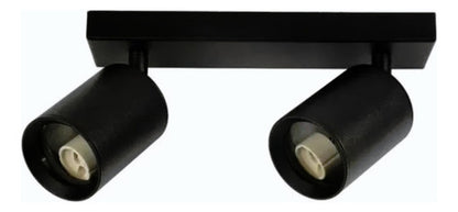 Aplique Porta 2 Gu10 Dicroica Doble Dirigible Sin Ampolletas - Deus Group 