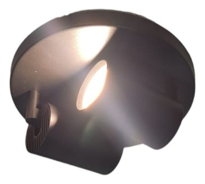 Aplique Porta Gu10 Doble Base Redonda Sobrepuesto Elegante - Deus Group 