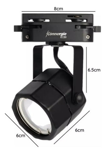 Pack 3 Foco Monofásico Lámpara Techo Riel Ampolletas Muro