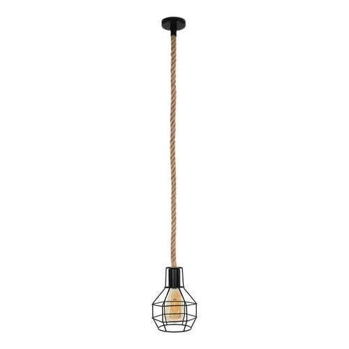 Lampara Colgante Techo Vintage Cáñamo Retro E27 + Ampolleta - Deus Group