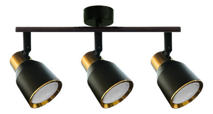 Aplique Foco Porta Ampolleta Gu10 Triple Moderno Dirigible - Deus Group 
