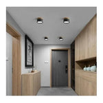Panel Sobrepuesto Borde Madera Decorativo Led 6w Luz Fria - Deus Group