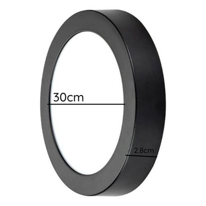 Panel Sobrepuesto Bio Negro Redondo 24w Calido Neutro Frio - Deus Group