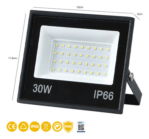 Pack 3 Foco Led 30w Soporte Atril Tripode 150cm + Cableado