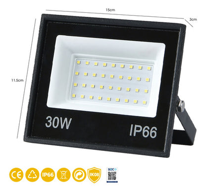 Pack 3 Foco Led 30w Soporte Atril Tripode 150cm + Cableado