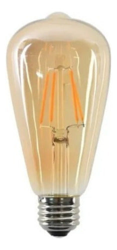 Pack 6 Ampolletas Vintage LED Edison Filamento E27 4W - Deus Group 