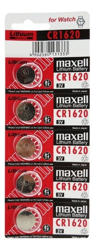 Tira 5 Pilas  Cr1620 Tipo Botón Japonesa /maxell - Mi tienda 