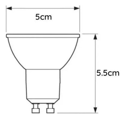 Ampolleta LED Base GU10 5W 38° Cálido Frío - Deus Group 