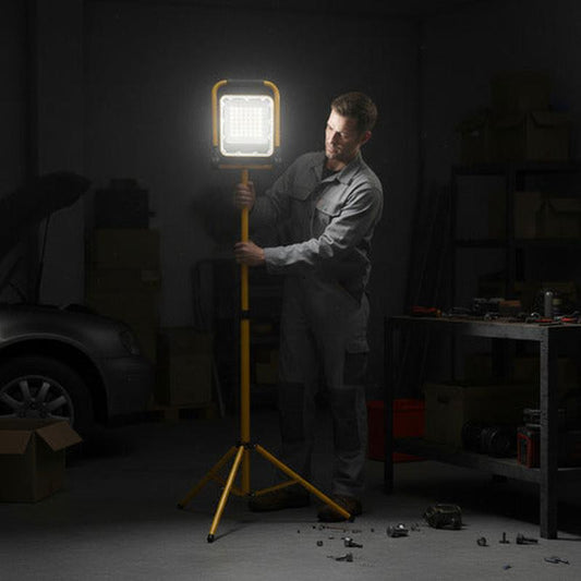 Atril Trípode Soporte Con Foco Recargable 50w Portatil 150cm