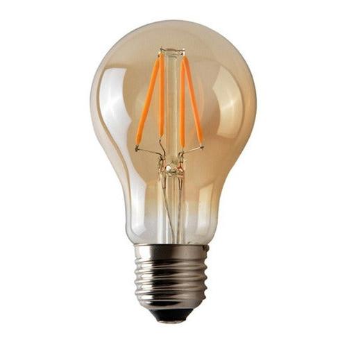 Pack 10 Ampolletas Led A60 Vintage 4w E27 2700k Ambar Color De La Luz Blanco Cálido - Deus Group