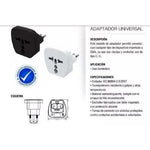 Adaptador Enchufe Universal Europeo Americano 110/220V - Deus Group