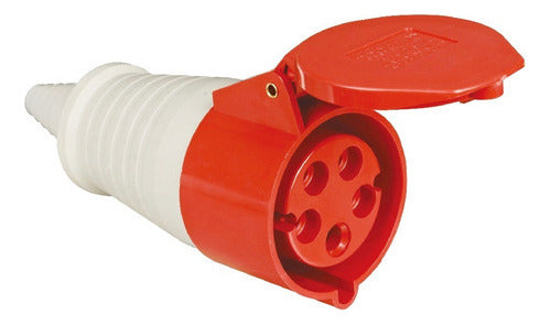 Enchufe Industrial Hembra Volante Ip44 16a 380v 3p / N / T - Mi tienda 