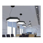 Lámpara Led Sobrepuesta Hexágono Colgante 60cm 48w Luz Fría - Deus Group
