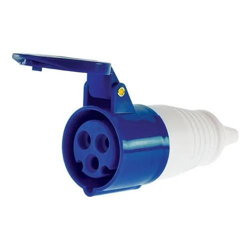 Enchufe Industrial Hembra Volante Ip44 32a 220v 2p / T - Mi tienda