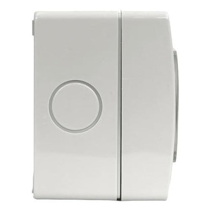 Tomacorriente Doble 10/16a Hydrobox Exterior Ip55 250v Sec Color Blanco - Deus Group