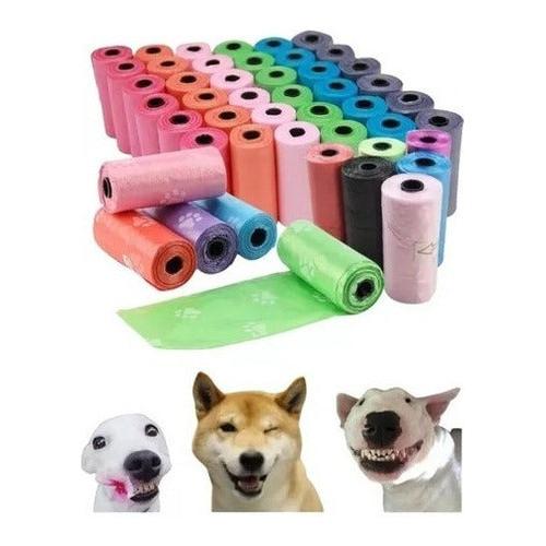 Bolsas Desechos Perro | 120 Rollos | 1800 Bolsas Repuestos Mascota - Deus Group
