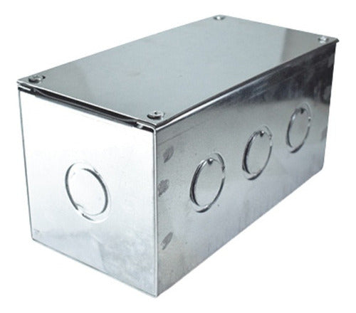 Caja Metalica Pregalvanizada Distribucion Tubos 200x100x100 - Deus Group 