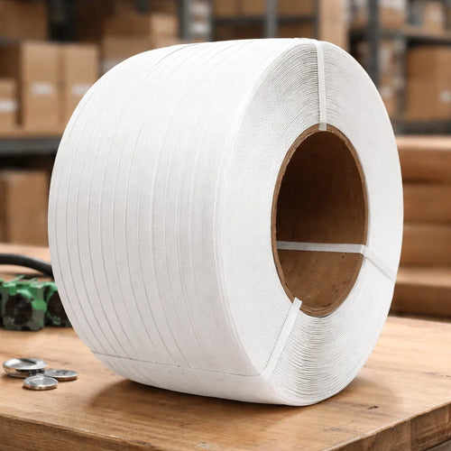 Zuncho Plástico Pp 1/2 X 0.6 Mm Reforzado Fleje Negro Negro